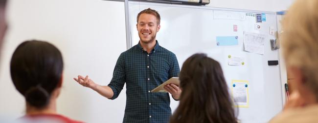 De eerste stapjes in het onderwijs